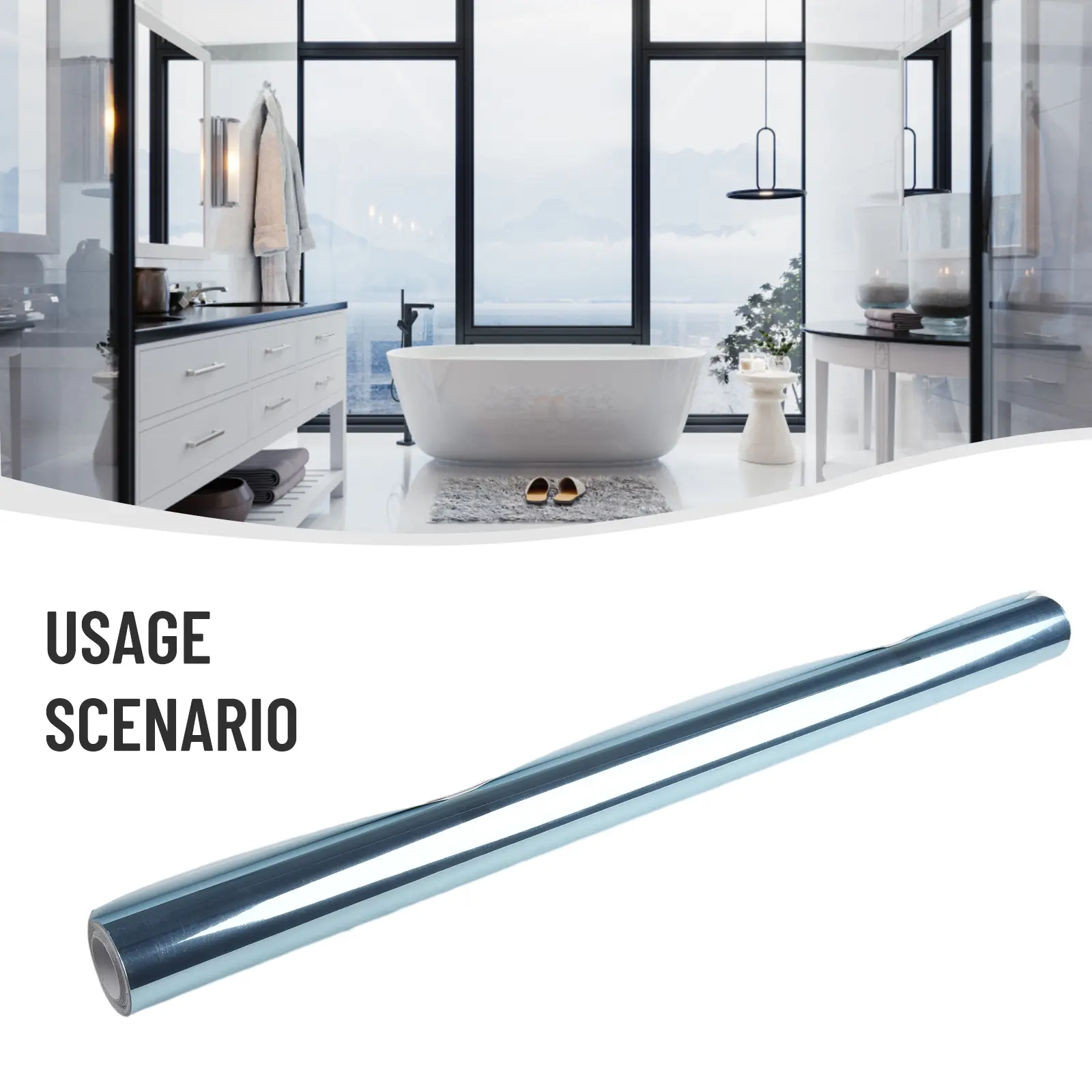 Stylish 200x60 cm Wall Sticker Decoration Reflective Acrylic for Enhancing Aesthetics in Bedrooms and Living Rooms