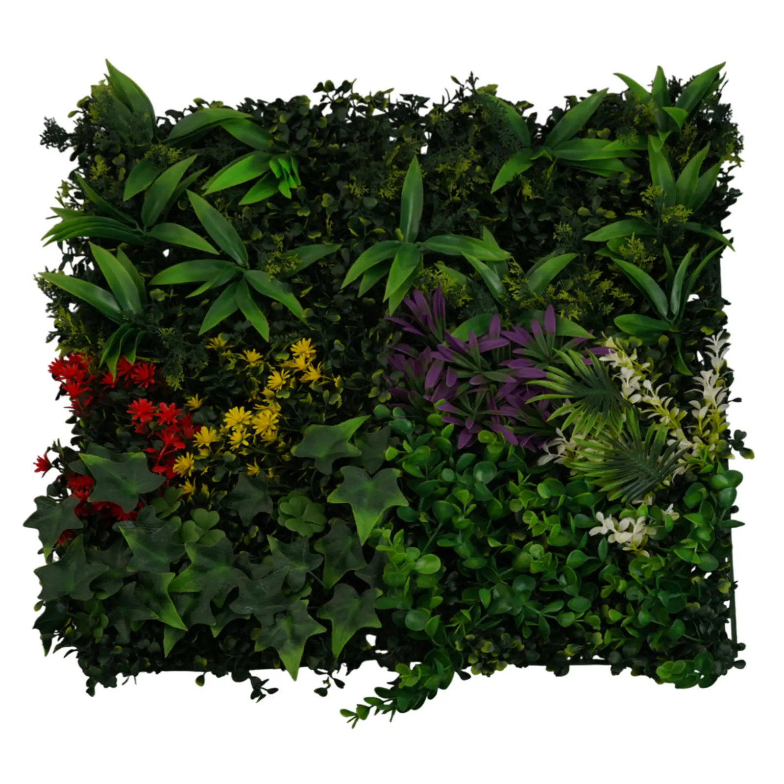 UV Protected Artificial Flower Wall Panels 50x50CM Decorative Fencing Solution for Noise Blocking and Aesthetics