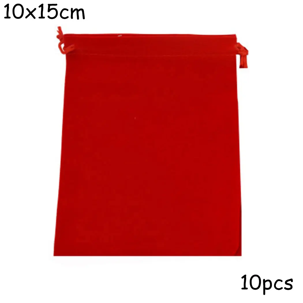 Red Velvet bag Pouch Set Candy Decoration Jewelry Wedding Drawstring Favor Holiday And New Parts Supply Useful