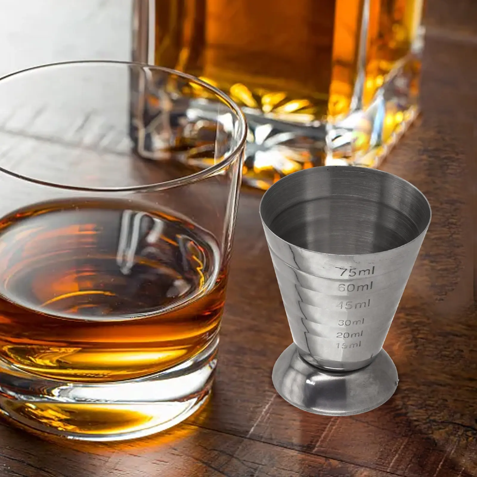 75ml Stainless Steel Measuring Cup Jigger For Accurate For Spirit And Cocktail Preparation At Any Gathering Or Celebration