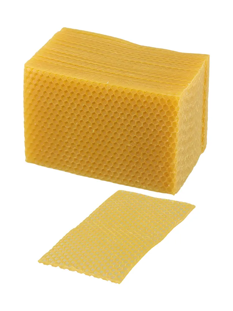30 Piece Beeswax Foundation Sheets Perfect for Beekeeping and DIY Candle Making Essential For Nesting Material