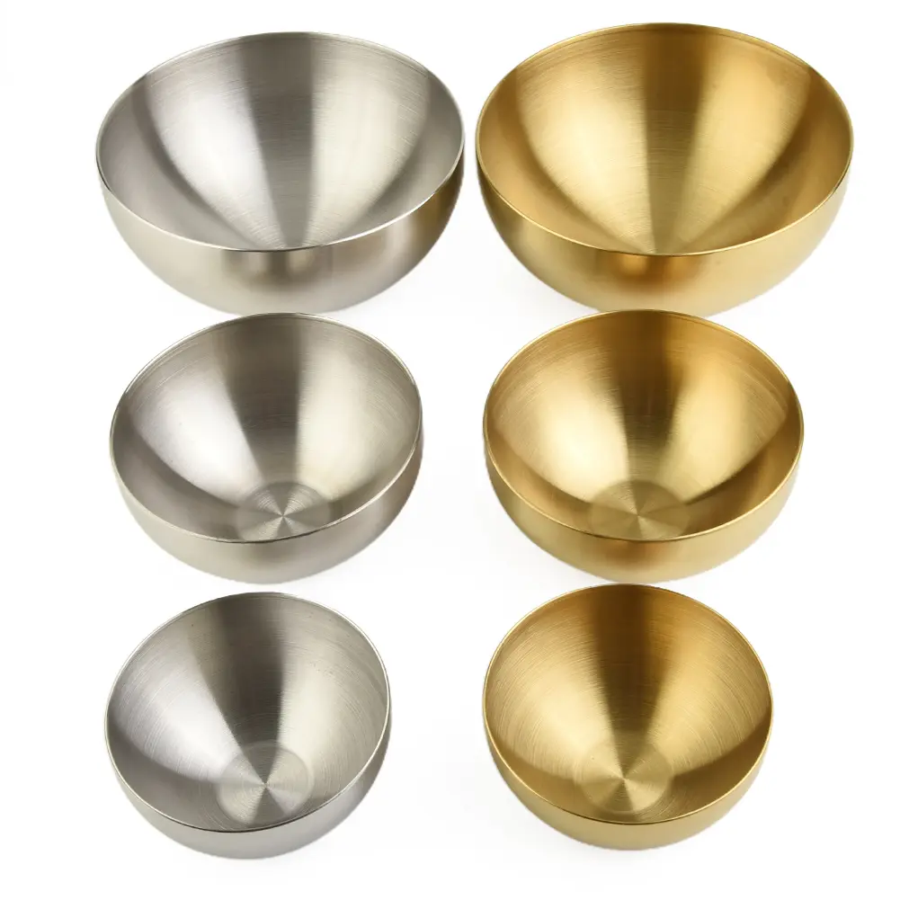 12/15/20cm /Stainless Steel Fruit /Salad Bowls Soup Rice /Noodle Ramen Bowl Kitchen Tableware Food /Container Mixing Bowls