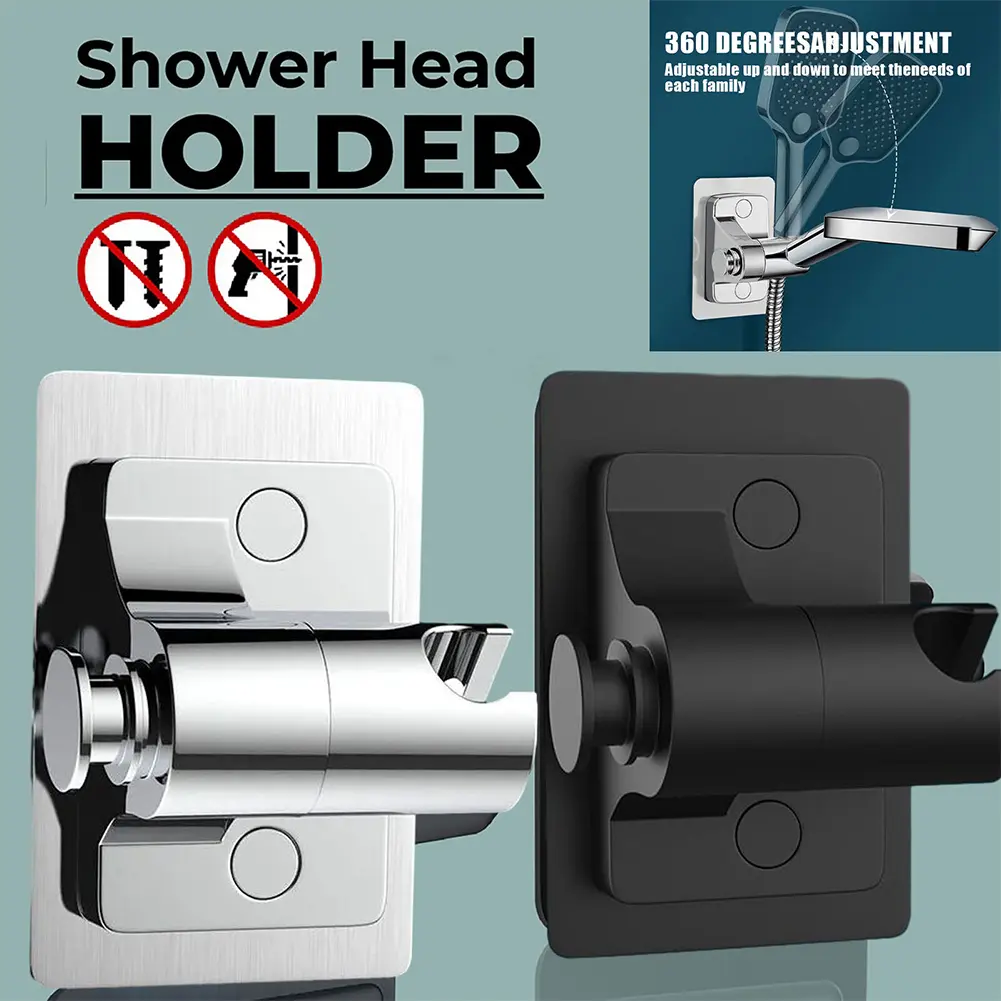360 Degree Adjustable Shower Holder Bracket for Easy Installation on Wall Waterproof and Moisture Proof Design