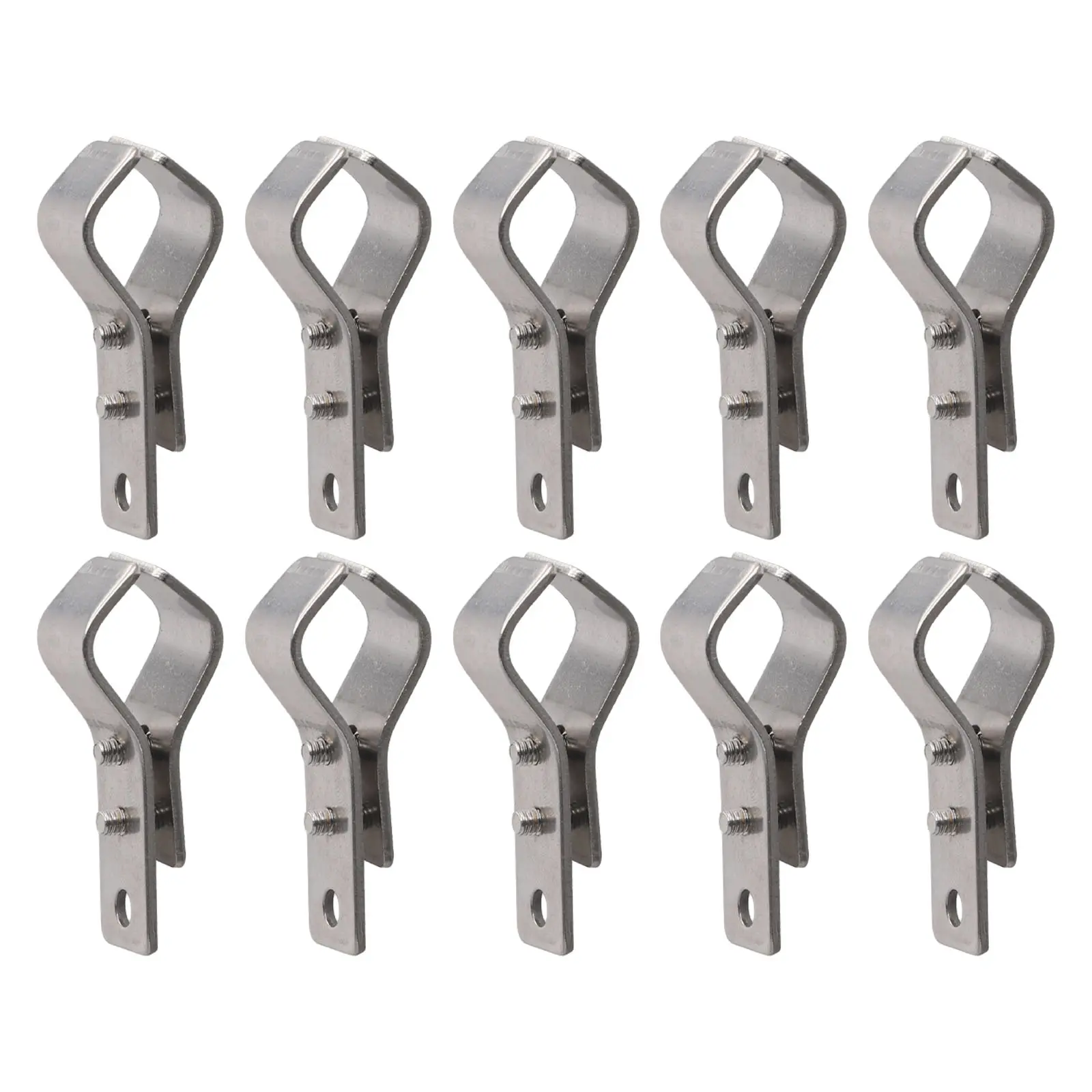 Easy Install Stainless Steel Clamps Mesh Heavy Duty Clamps 55*42*2mm Adjustable Pipe Clamps Long-lasting Durability