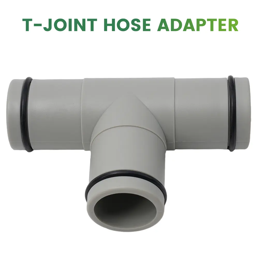 Hose Connector Hose Adapter 1.25in Tee T-joint Hose Adapter Replacement T Type Hose Extension Adapter 1.25\\\" Diameter