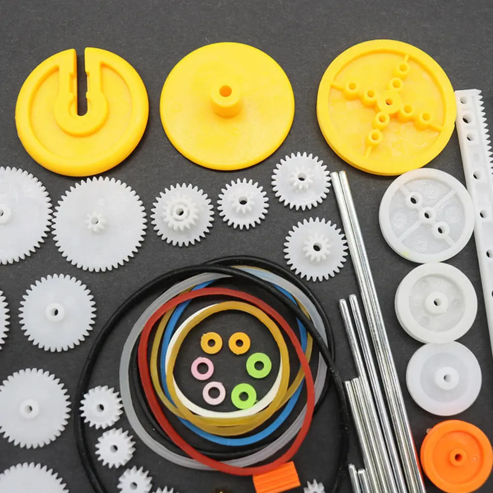 Model Plastic Gear Model Vehicle Parts Parts Plastic Robot Set 0.5 Module 82Pcs Accessories Car 100% Brand New