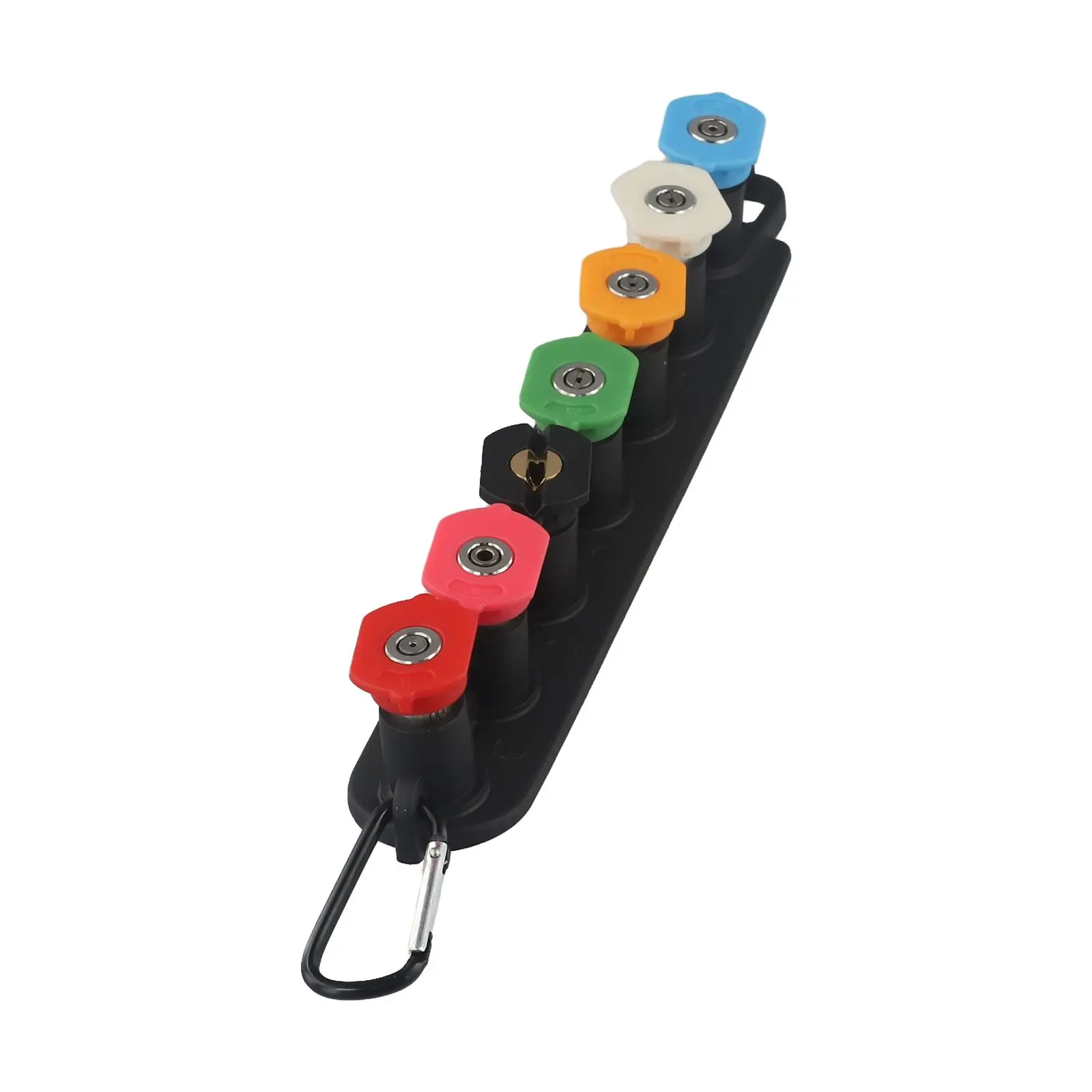 Washer Connection Washer Nozzle 1/4 Inch 5 Colors 7 Tips With Holder Quick Connect Stainless Steel Pressure Washer Parts