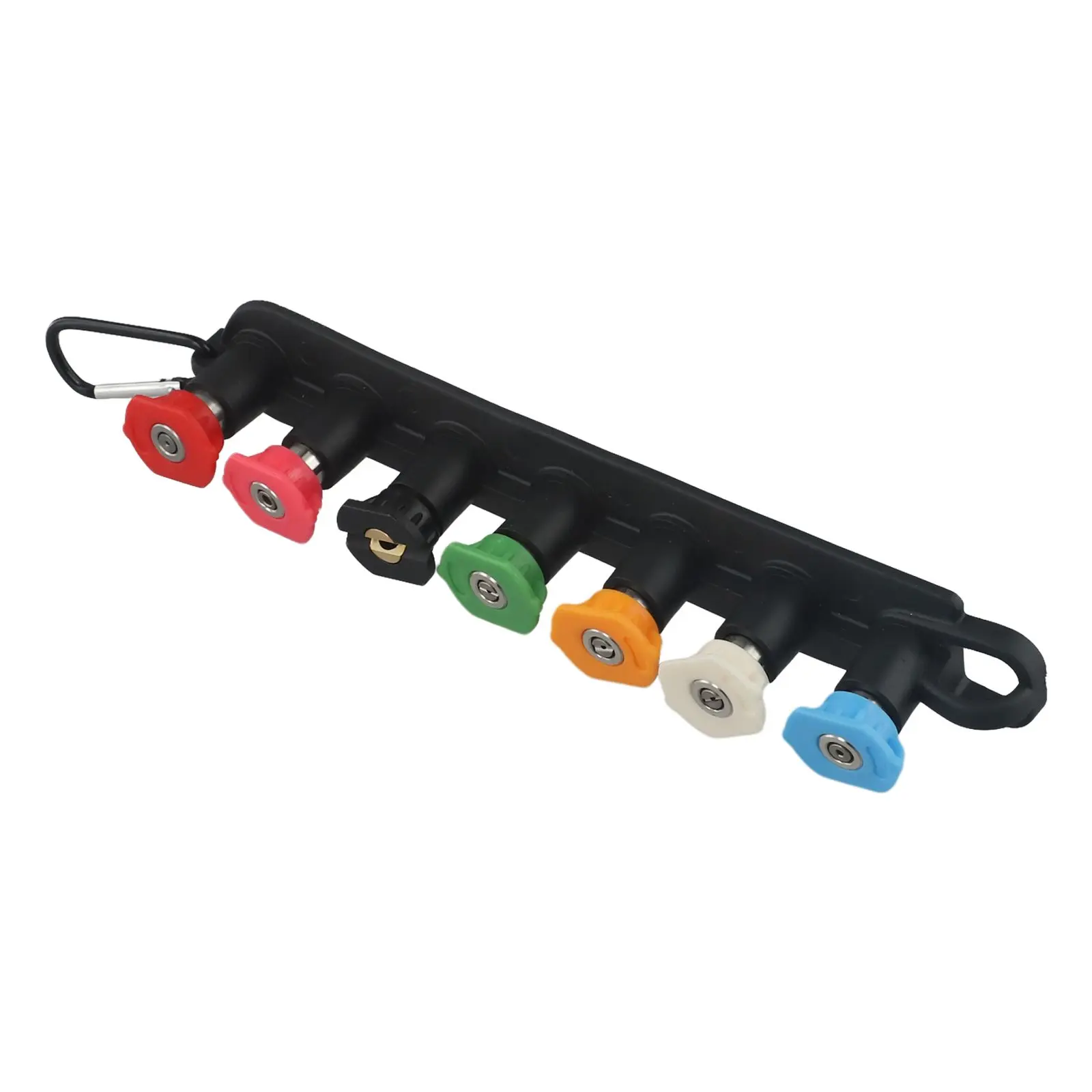 Washer Connection Washer Nozzle 1/4 Inch 5 Colors 7 Tips With Holder Quick Connect Stainless Steel Pressure Washer Parts