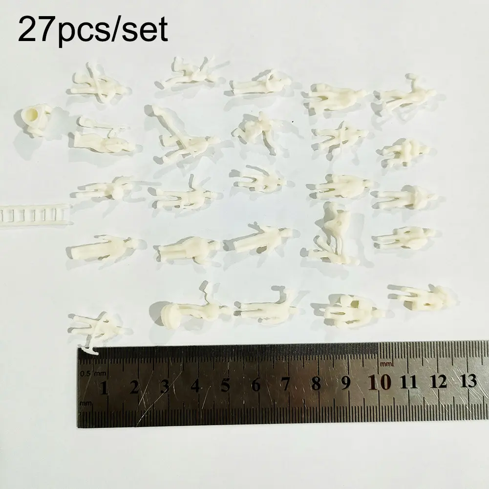 27 Piece Model Train Workers Figures for HO OO Gauge Enhance Your Railway Diorama Layout with Realistic Details