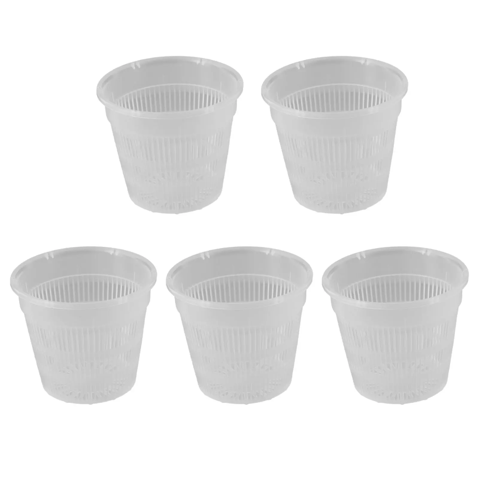 Prevent Waterlogging Clear Flower Pot Plant Repotting Pot Root Growth Saucers Included Good Internal Air Circulation