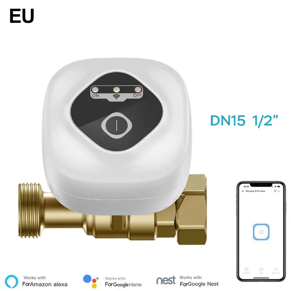Automated Schedules For Garden Smart WiFi Water Valve Automatic Water Shutoff Advanced Technology Easy Installation