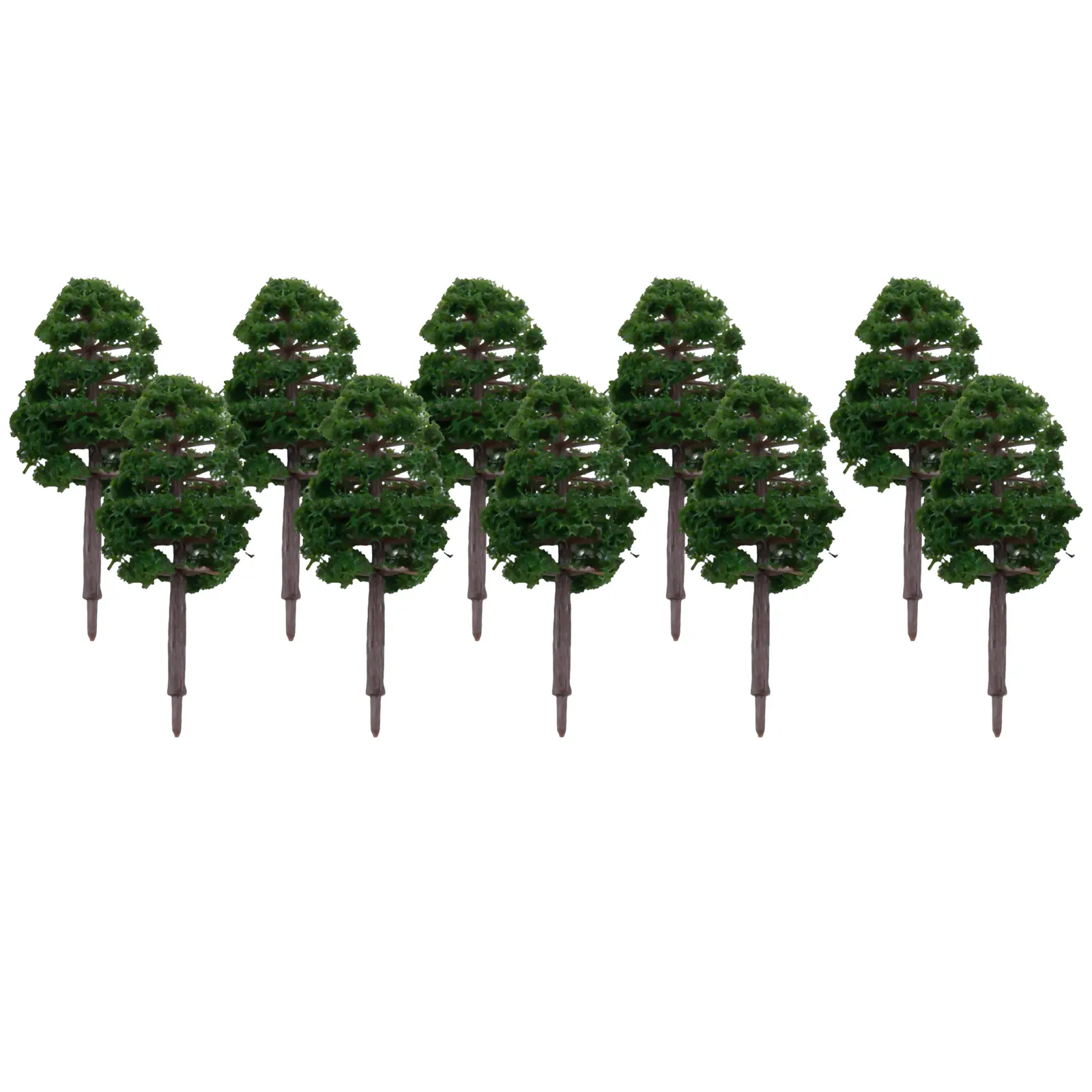 20Pcs Model Trees 8CM Small Tree Ornaments Landscape Decor Train Layout Accessories DIY Decorations Landscape Design Fake Tree