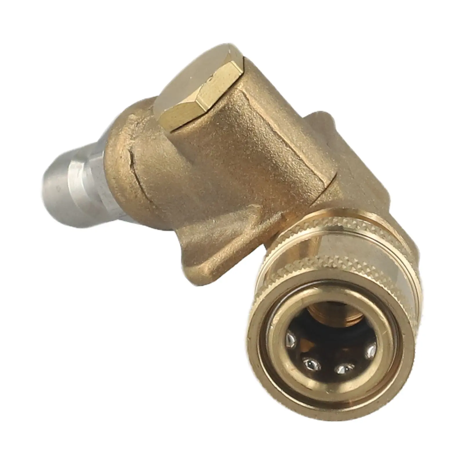 High Pressure Nozzle Cleaning Connector 360-degree Swivel Joint Alloy Material Must-have Cleaning Tool 12mm Quick Connector