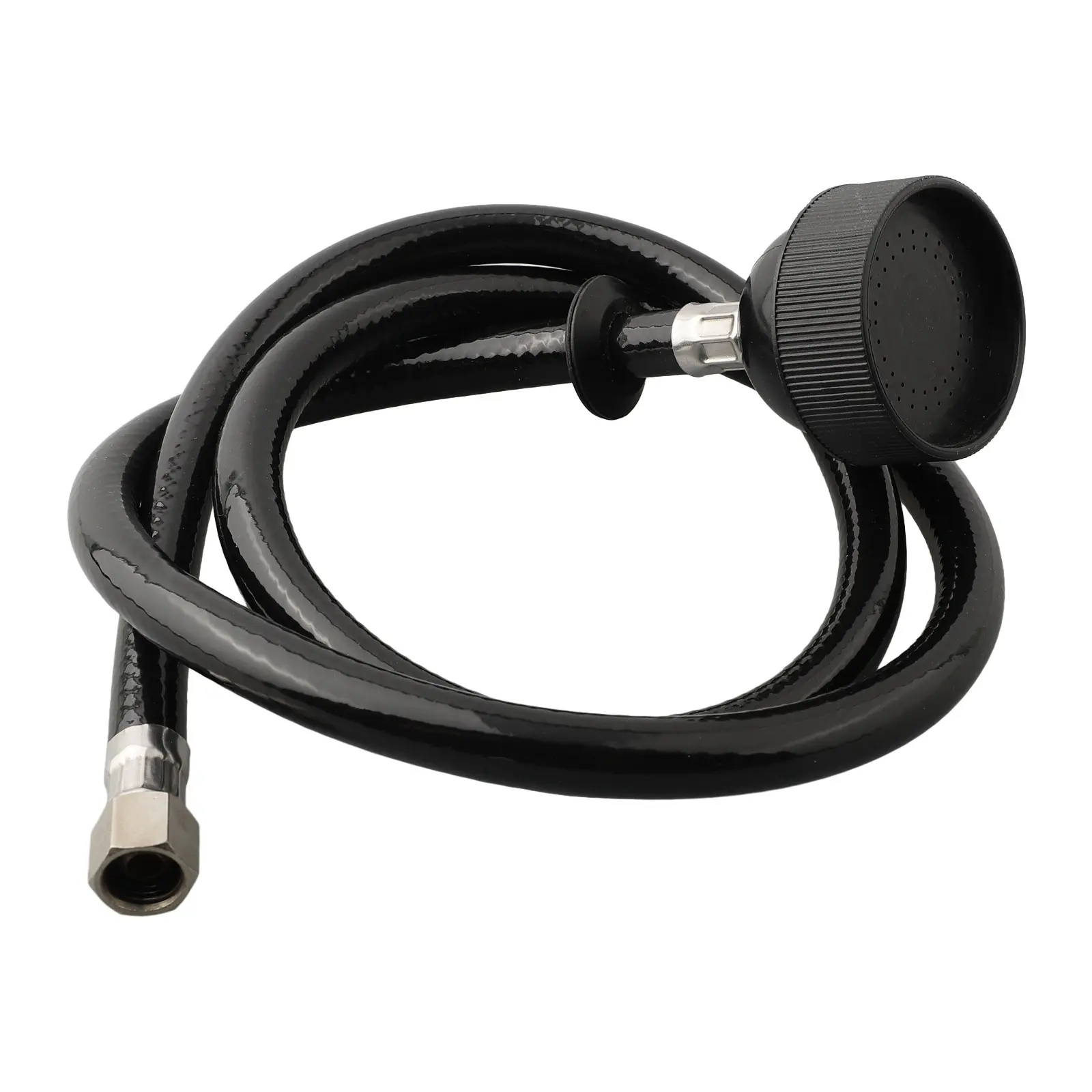 Shampoo Bed Nozzle Faucet Nozzle For Hair Salon Barber Shop With Black Rubber Hose Faucet Extension Nozzle Shampoo Sprayer