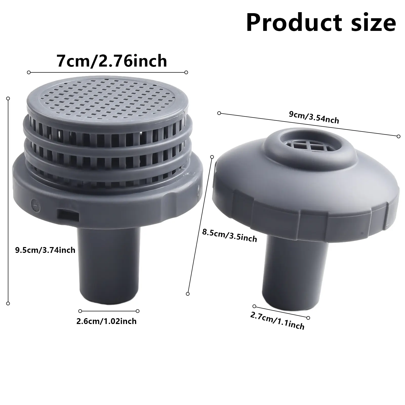 32mm Connection Set for INTEX Pool Hose with Screen Mesh Inlet Nozzle and Strainer Connectors for Above Ground Pool Systems