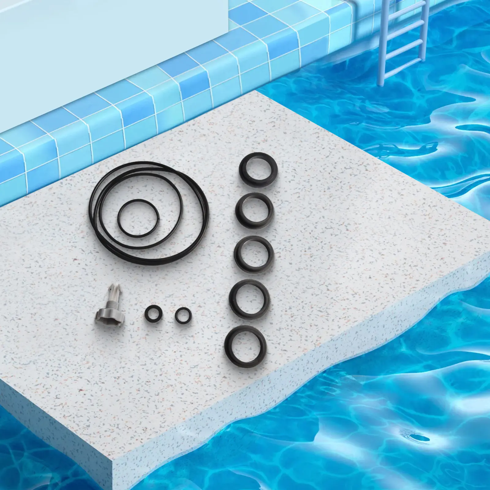 Efficient Leak Prevention with Air Release Valve and O Rings Seal Gasket Set for Intex Sand Filter Pump Maintenance