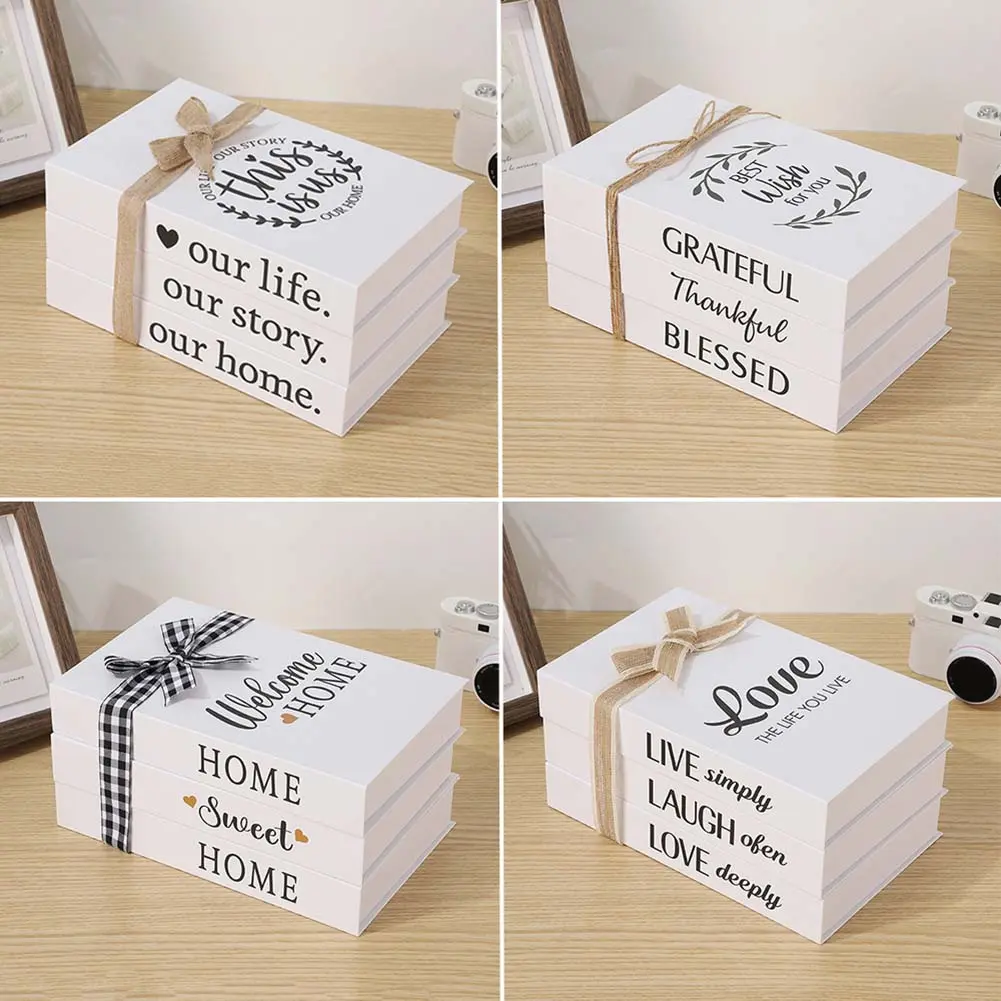 Decorative Book Stacks Folding Simulation Books Decor For Any Room Simulated Book Display Ornamental Books For Coffee Tables