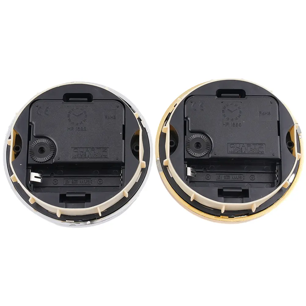 Clock Replacement Insert 90MM Quartz with Arabic Numbered Dial Movement Part for DIY Use and Clock Repair Rubber Ring