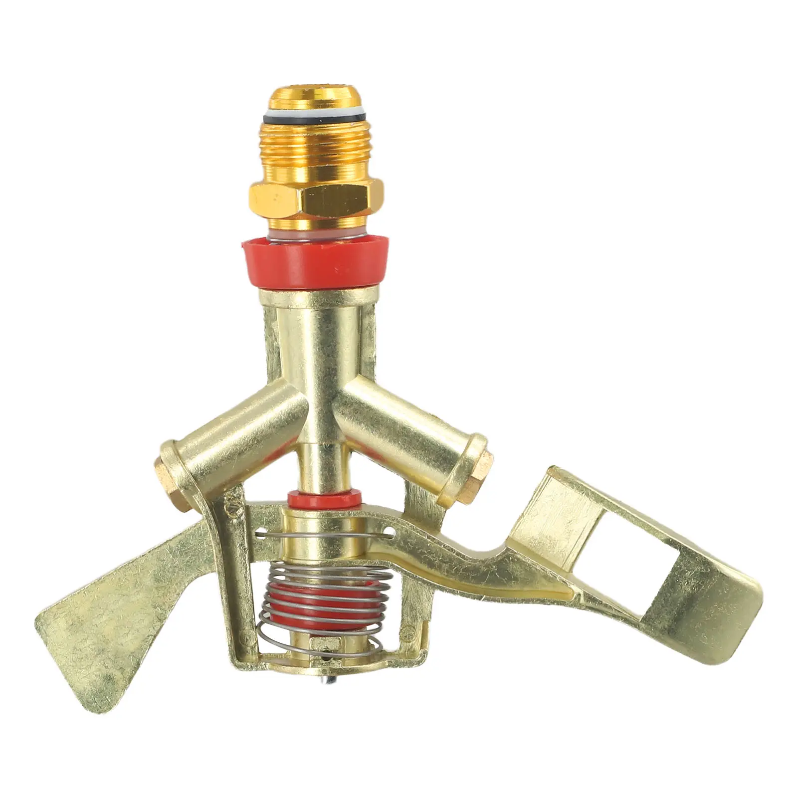 1/2 In Brass Rocker Arm Water Sprinkler 360 Degree Automatic Rotary Mist Spray Nozzle Garden Lawn Irrigation Watering Sprinkler