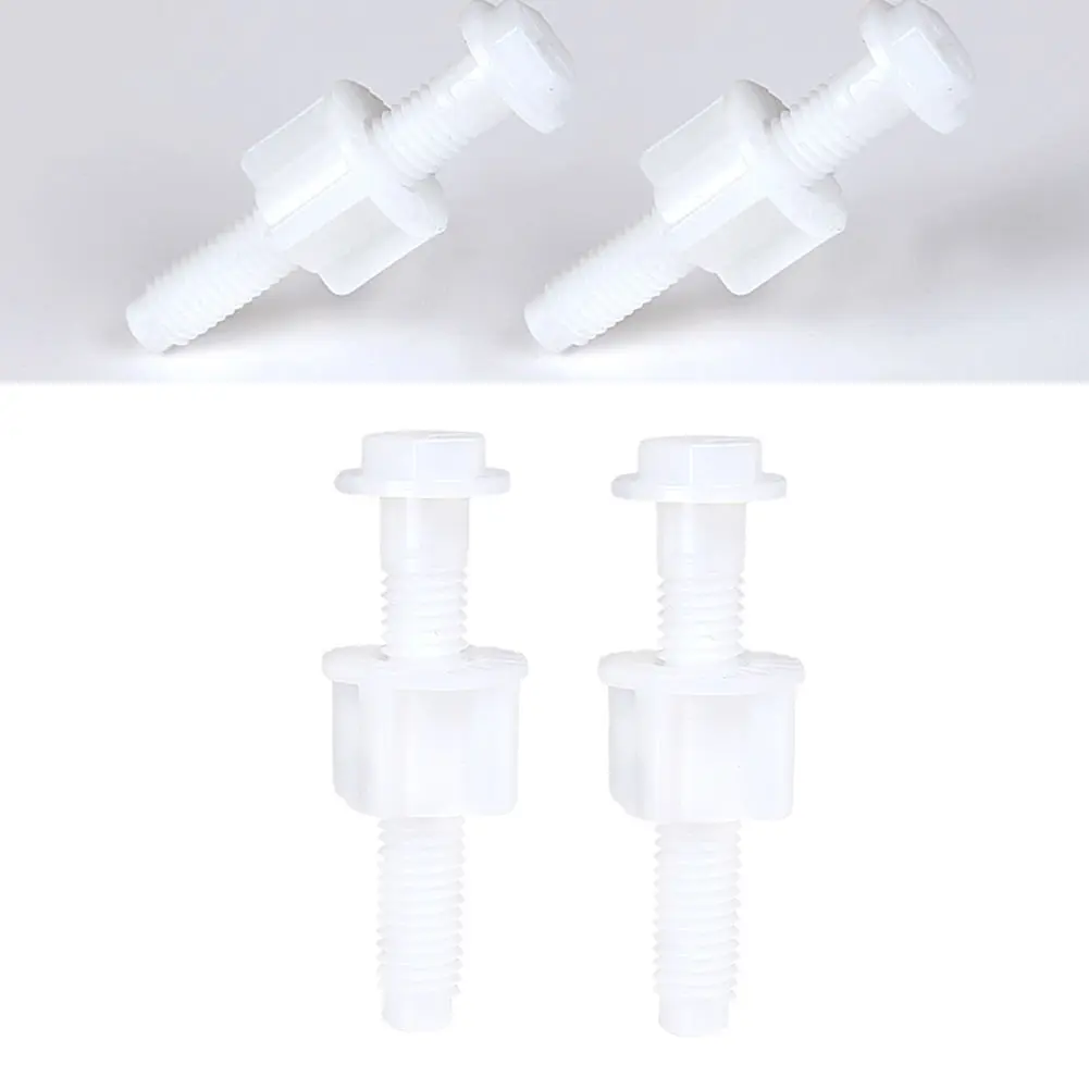 Brand New Hinge Bolts Screw Screw Strengthen Toilet Hinge Bolts White Bathroom Toilet Repair Easy Installation