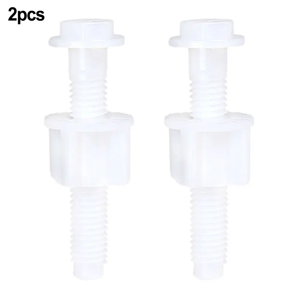 Brand New Hinge Bolts Screw Screw Strengthen Toilet Hinge Bolts White Bathroom Toilet Repair Easy Installation
