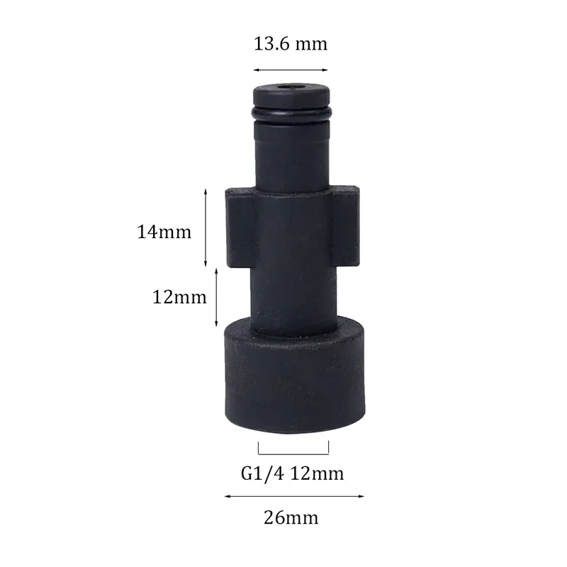 14 Inch High Pressure Car Washer Adapter Foam Nozzle for Washing Machine Brass and Plastic Material 1/4 Inch Thread Type