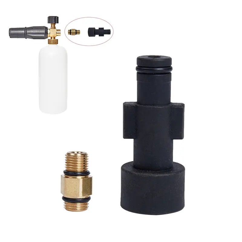 14 Inch High Pressure Car Washer Adapter Foam Nozzle for Washing Machine Brass and Plastic Material 1/4 Inch Thread Type