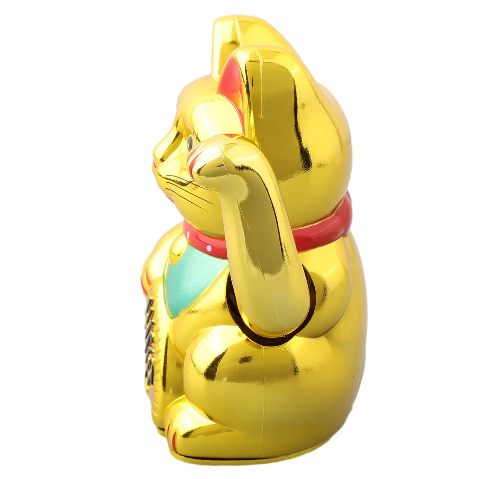 5inch Plastic Electric Waving Lucky Cat Ornament for Store Office Home Desk Decoration Battery Powered Moving Arm