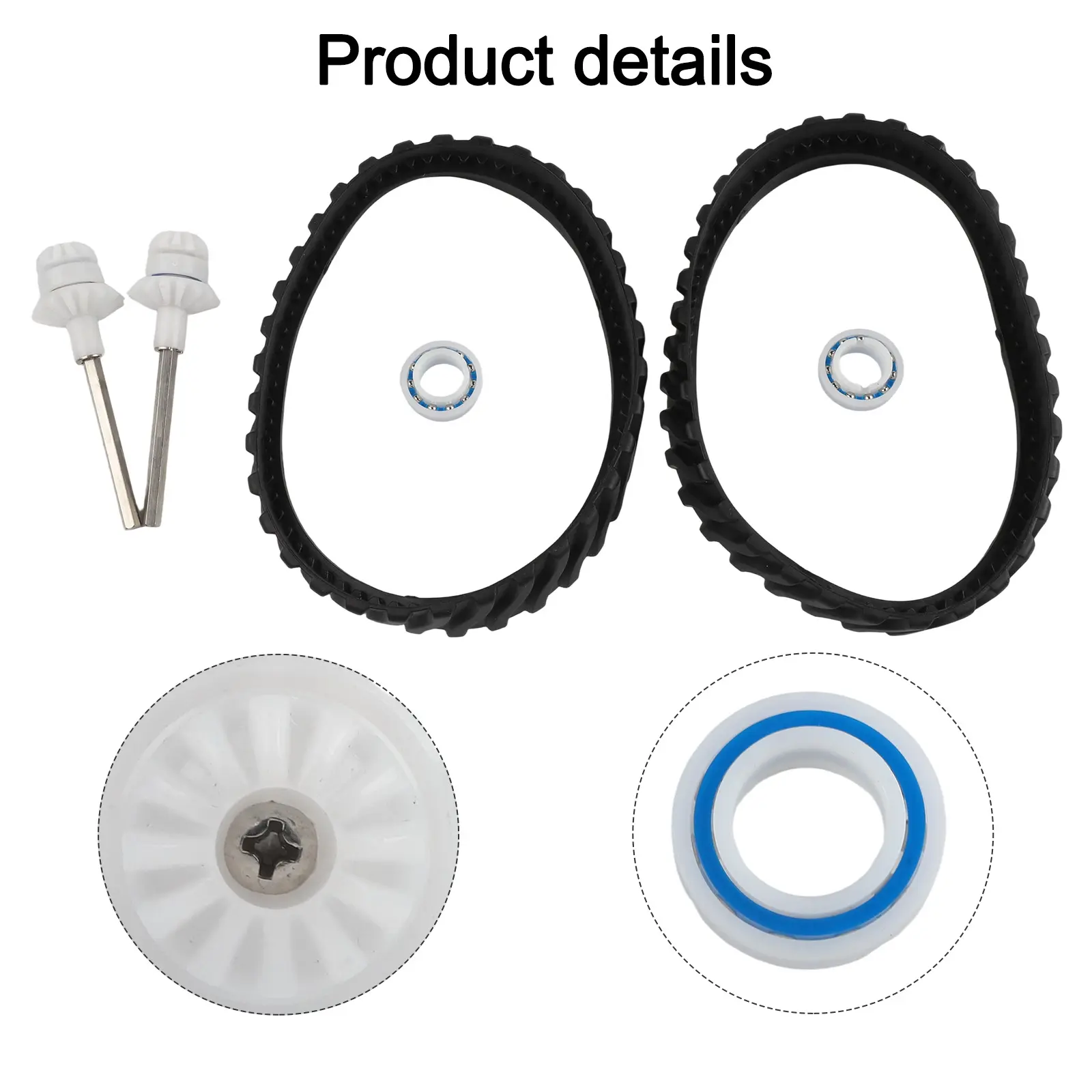 Black For Zodiac R0525100 Replacement Parts For Pool Cleaner Cleaner Tracks Wheel Bearing Assembly With Components