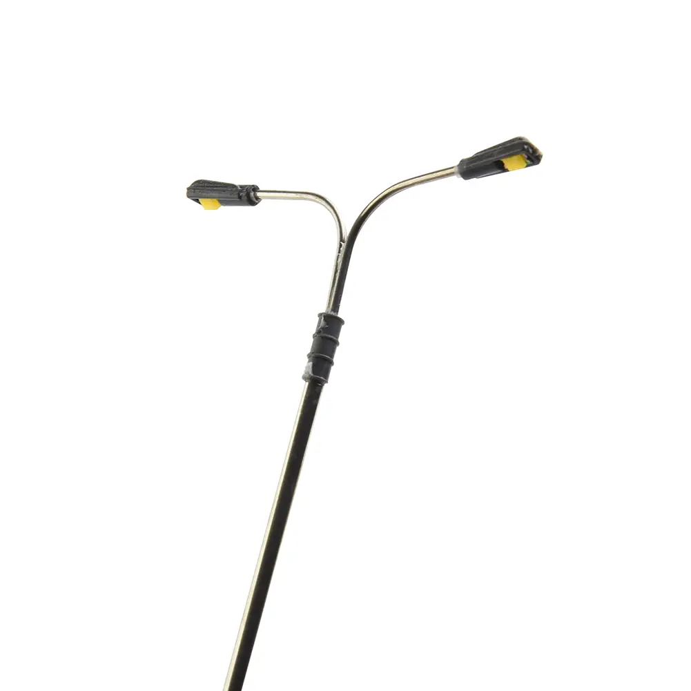 10pcs Street Lamp Models Sand Table Street Lights 1:100  Building Models Double Headed Street Lamp Toys Building Layout Models