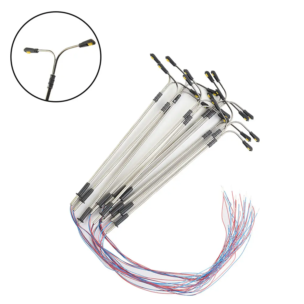 10pcs Street Lamp Models Sand Table Street Lights 1:100  Building Models Double Headed Street Lamp Toys Building Layout Models