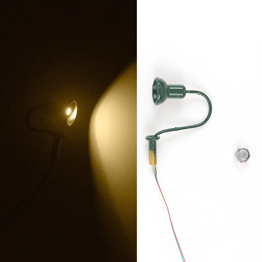 Lamp Model Lamp 3V/12V ABS + Metal High Quality LED Street Light Lamp Model Light*5 Model Railway Street Light