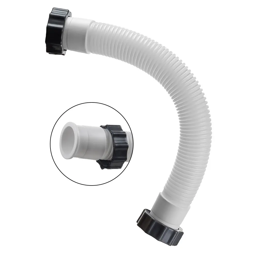 16 Inch Pool Hose 11535 Compatible with For Intex Sand Filter Pumps with Leak Proof Flexible Polyethylene and Nut Fittings