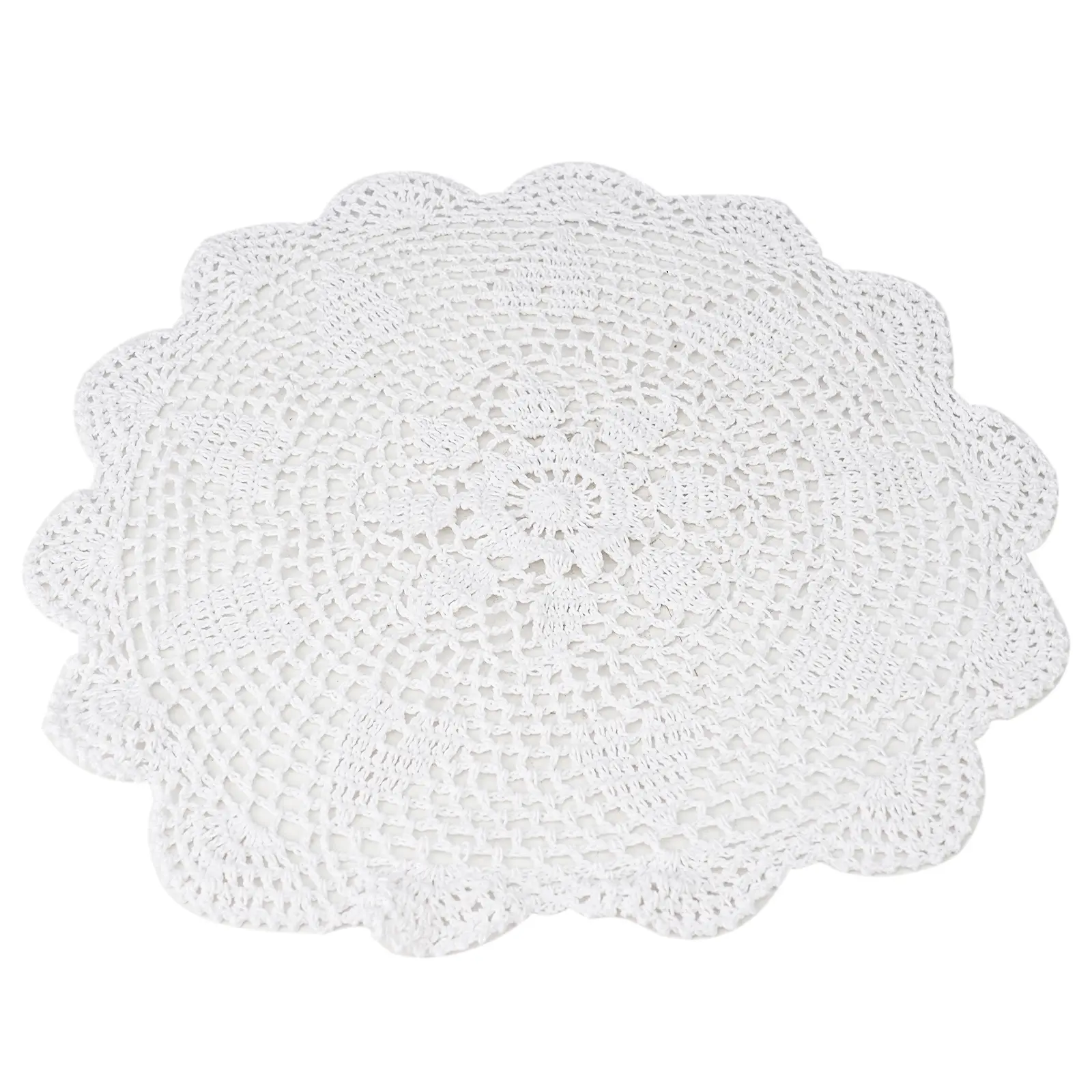 Table Cloth Mat Doily Home Lace Table Cloth 40cm/15.74inch Cotton Countryside Vintage Crochet Doily Mats Home Decor