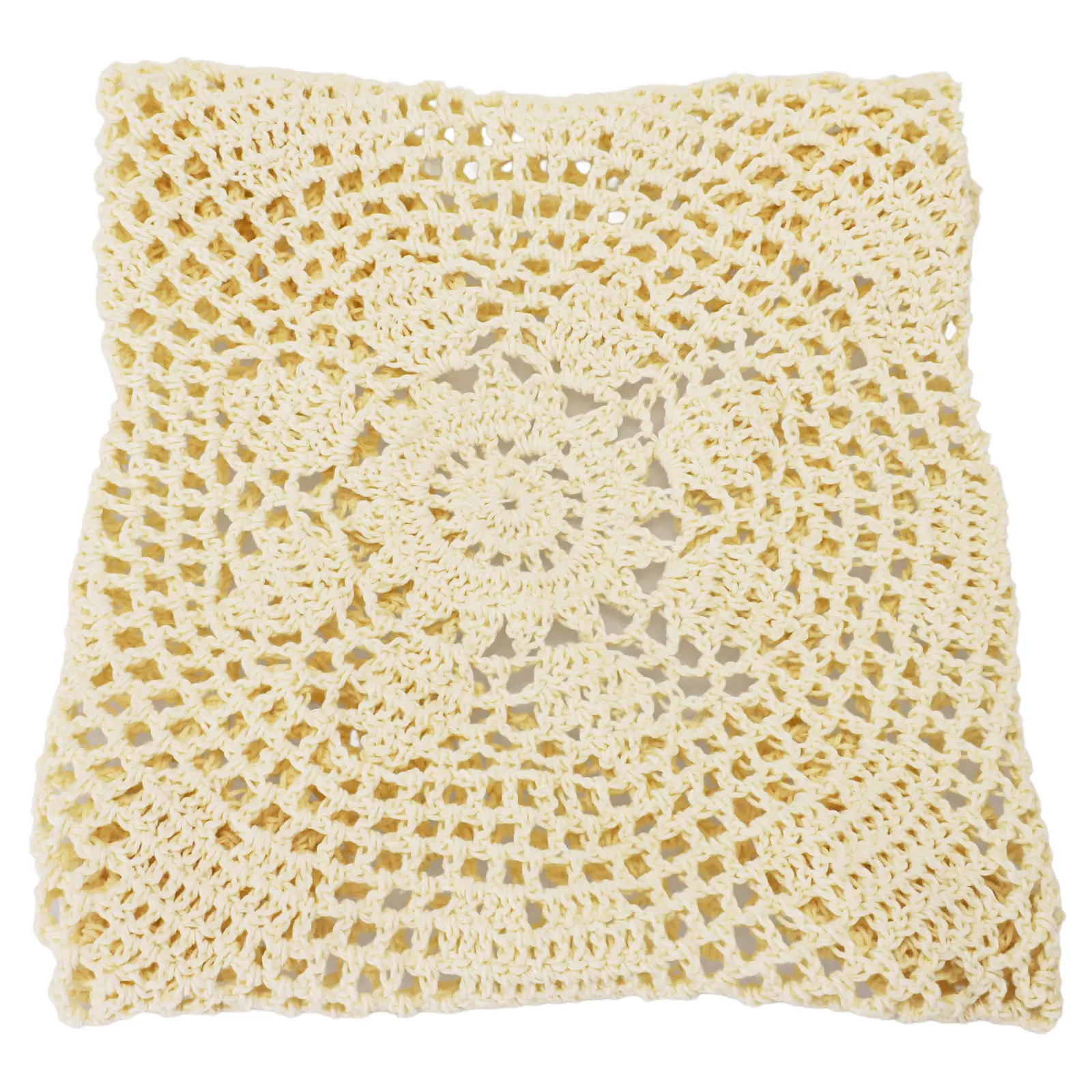 Table Cloth Mat Doily Home Lace Round Table Cloth White/Beige Countryside Vintage Crochet Doily Mats Home Decor