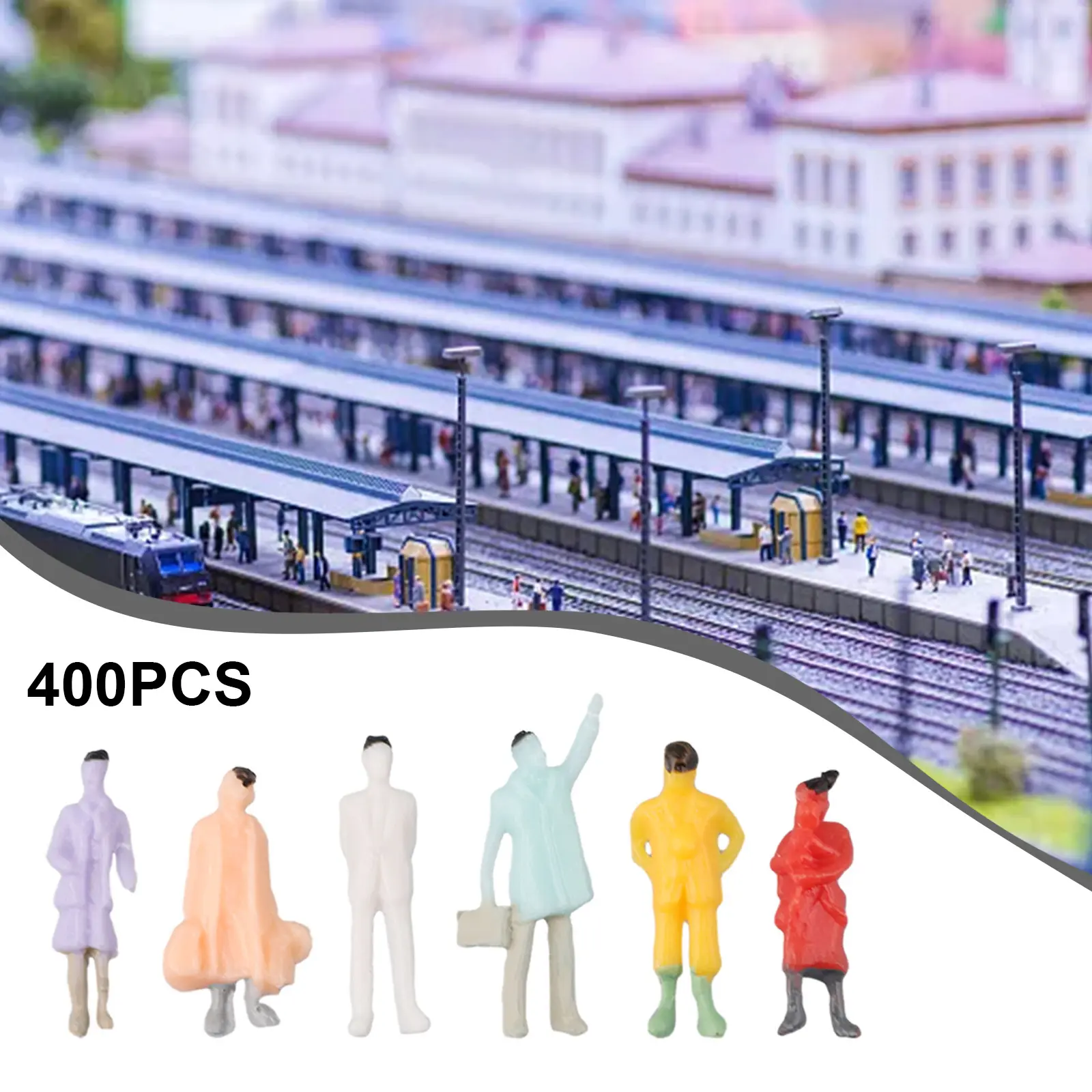 100% Brand New People Figures Painted Figures Mixed Batch Seal The Pocket 1:87 400 PCS/package ABS For Landscape