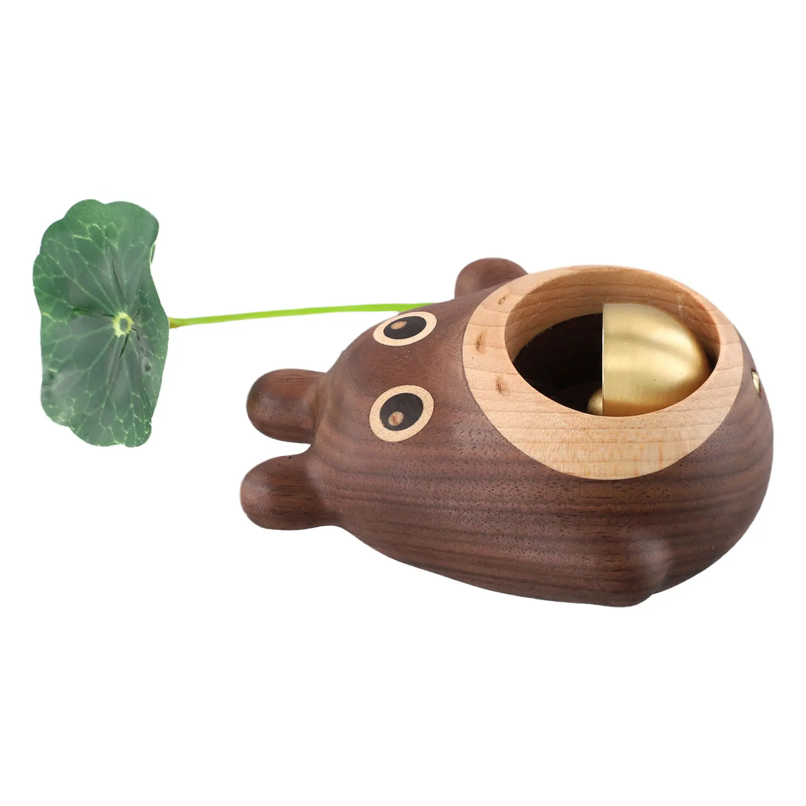Charming Doorbell Totoro Doorbell Cartoon Doorbell Versatile For Indoor Outdoor Whimsical Design Natural Wood Material
