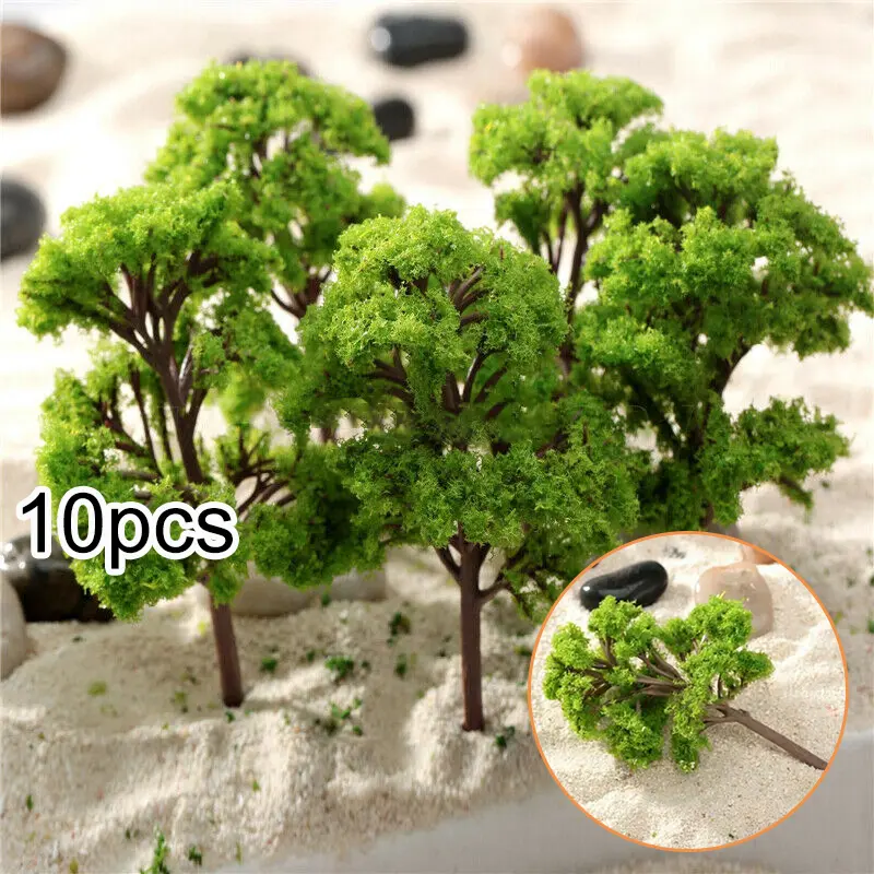 Nützlich Zubehör Langlebig Vorbildliche Bäume Simulation Versorgungsmaterialien 9cm Zug Künstlich Landschaft Parks Plan Plastik