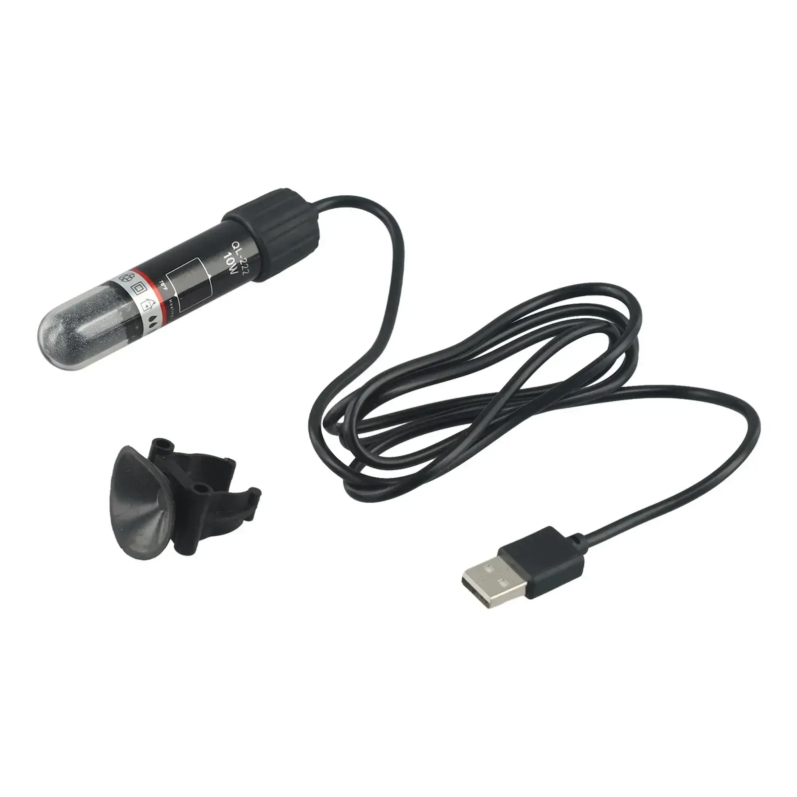 For Desktop Fish Tanks About 130cm Wire Length Small Aquarium Heater USB Fish Tank Heater High-quality Quartz Glass