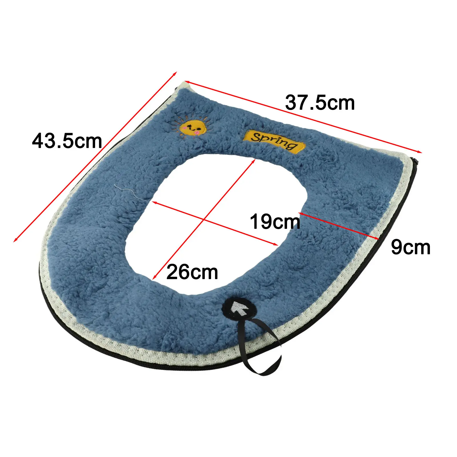 For Standard Toilet Seats Thick Plush Toilet Seat Cover Standard Toilet Seat Fit Comfortable Bathroom Accessory