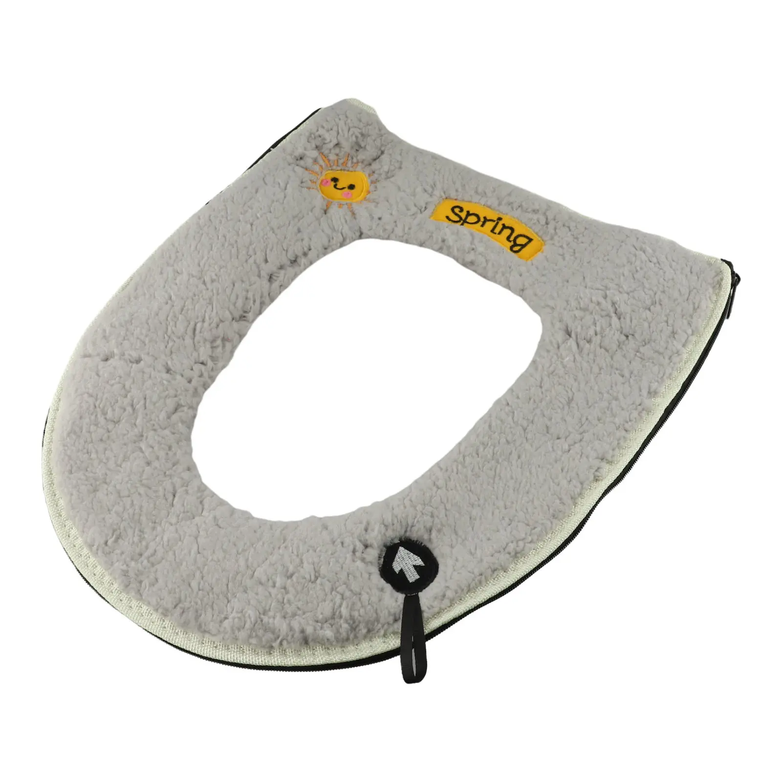 For Standard Toilet Seats Thick Plush Toilet Seat Cover Standard Toilet Seat Fit Comfortable Bathroom Accessory