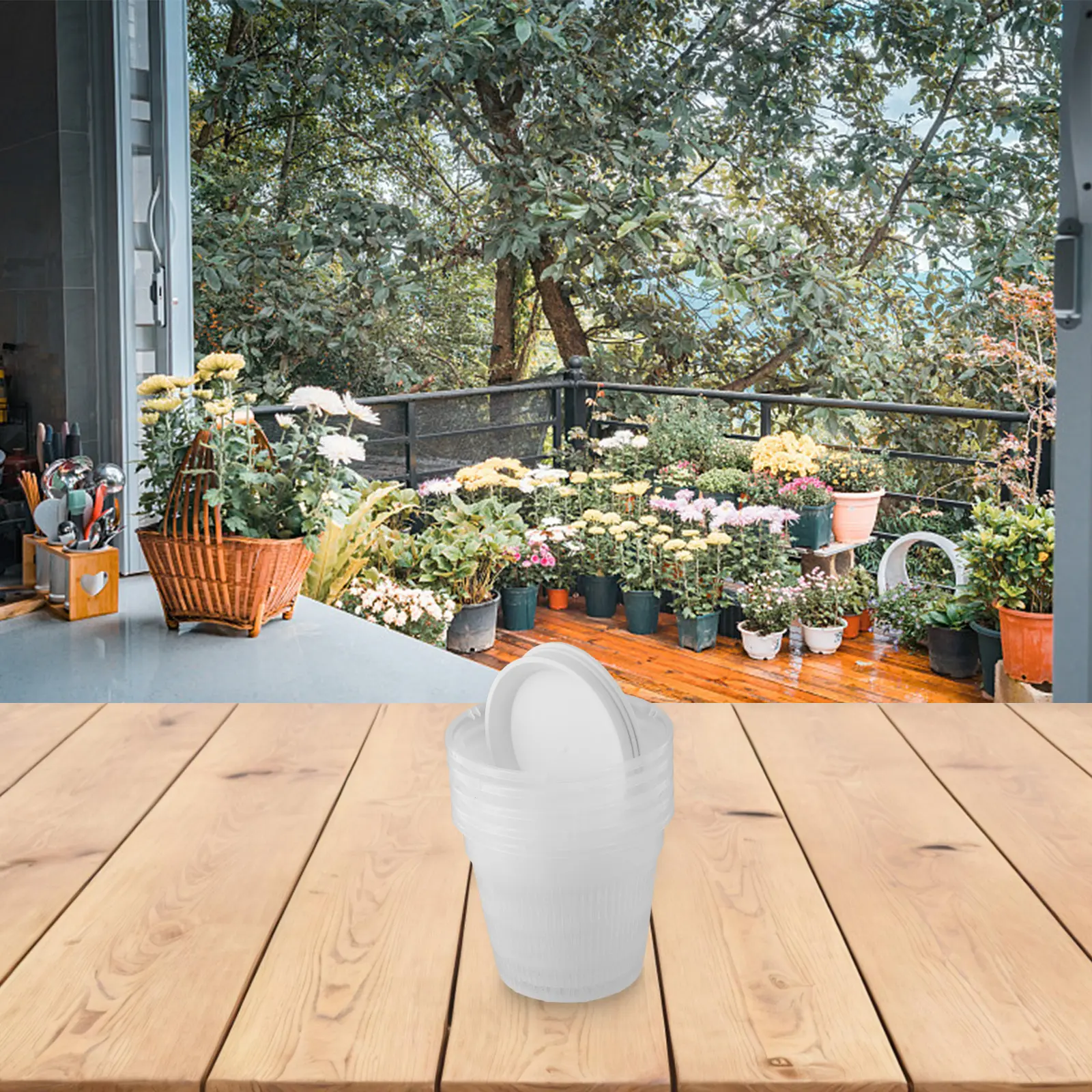 Indoor Planting Outdoor Planting Orchid Pot Plastic Orchid Pot Drainage Holes Good Internal Air Circulation Modern Design