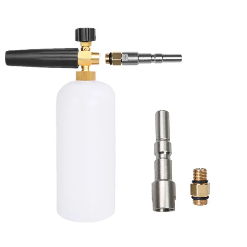 200bar-2900PSI Foam Pot connector 2Pcs Set Stainless steel Washer 1/4"Internal 83mm Adapter Assembly For Nilfisk Kew Alto