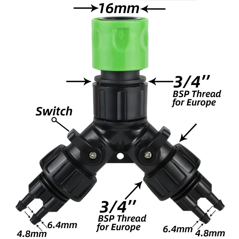 For Efficient Watering Drip Irrigation Adapter Efficient Watering Easy Installation Process Efficient Water Delivery