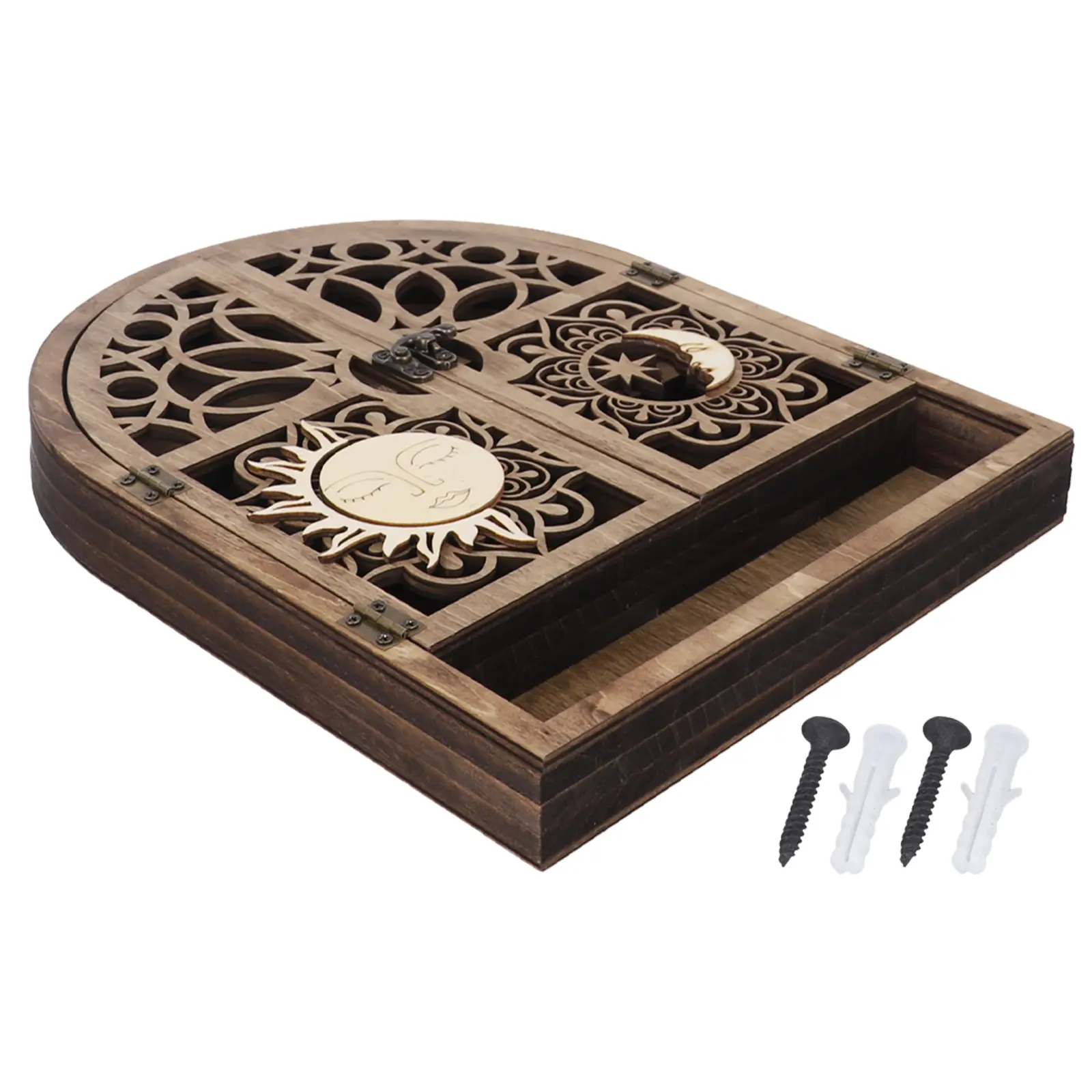 Application Compact Storage Shelf Wood Shelf Wood 28x22x3cm Spacious Sturdy Beautiful And Functional Shelf Mystical Elements