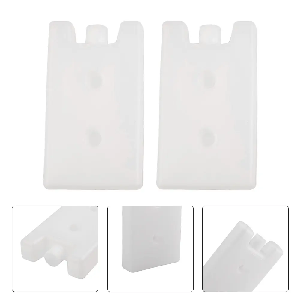 2pcs Empty Ice Pack 400ml Long-Lasting Reusable Ice Block Lunch Box Cool Packs Home Kitchen Supplies Ice Pack Box