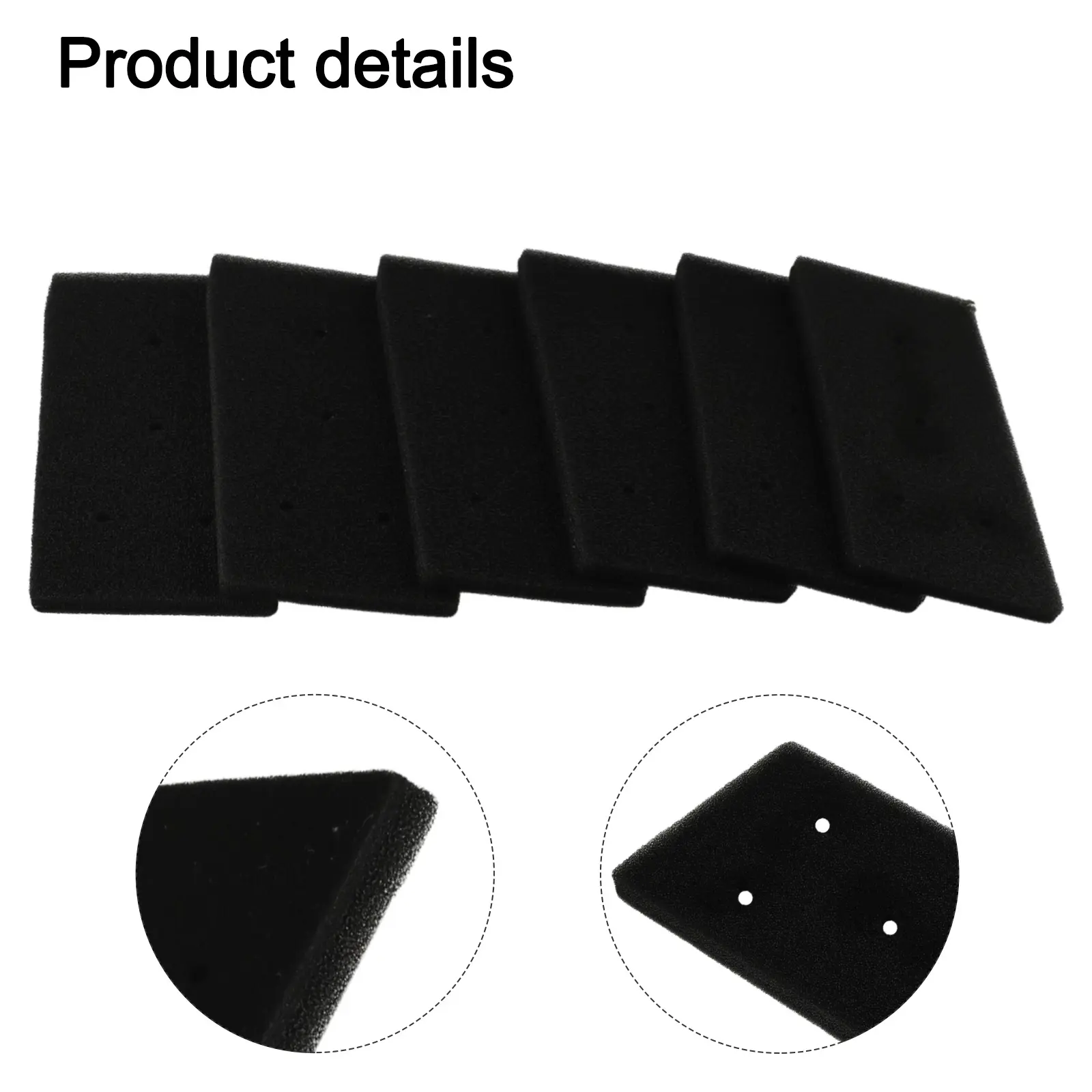Dryer Filter Foam Dryer Filter Replacement Coarse Sponge Filter Filters Coarse Lint Filters Small Particles Black