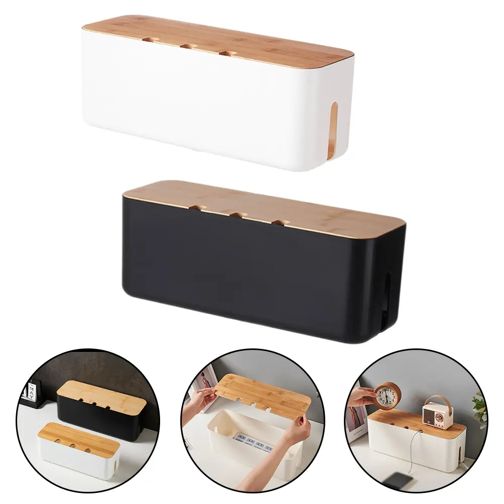 Clutter Management Data Cable Management Office Setup Insulating ABS Plastic Material Tidy Workspace Cable Management