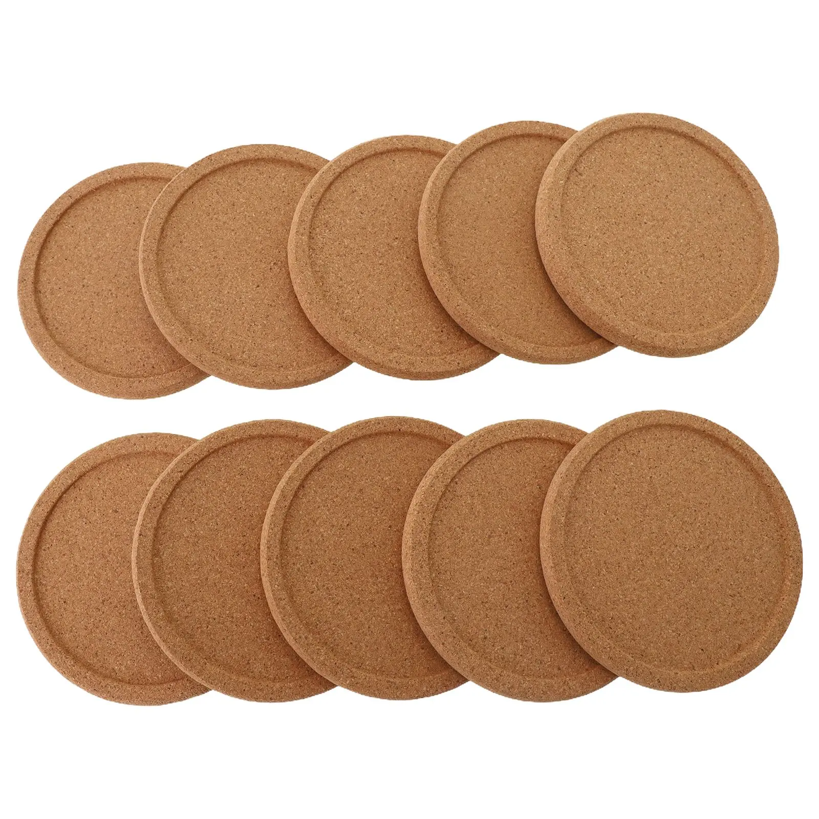 Drink Tea Pad Coasters Round Natural Cork Non-Slip Thick 1CM 5/10/20x Coffee Cup Mat Compact Practical High Quality