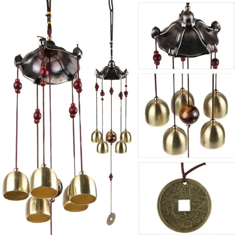 Garden Decor Parts Wind Chime Parts Accessories Ancient Coin Garden Yard Gifts Metal WindChimes 5 Copper Decor